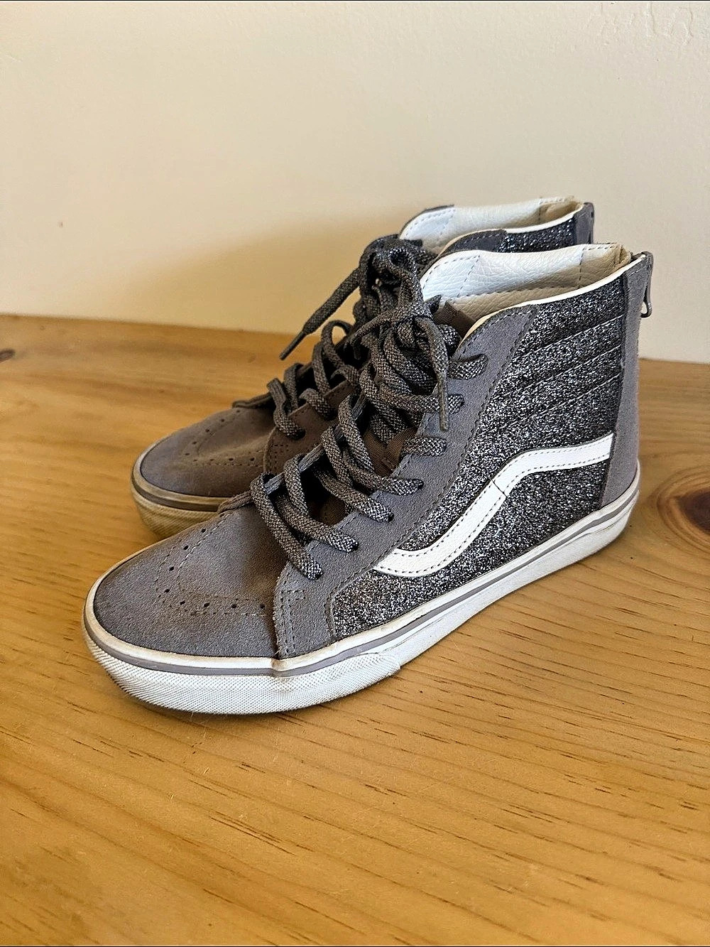 Vans Sk8-Hi Glitter High-Top Sneakers 6.5